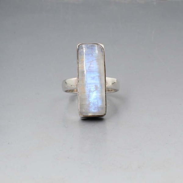Moonstone Rectangle Ring